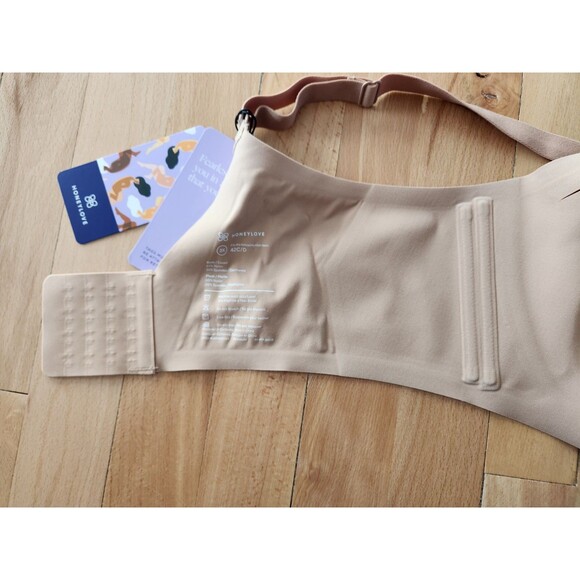 NEW Honeylove 2X 42C/D Crossover Full Coverage Bra SAND Wireless Seamless - Picture 8 of 9